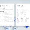 Marketing Resume, 2 Page CV Template