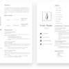 Store Assistant 2 Page CV Template