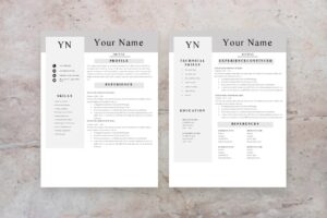 Executive Assistant Resume, 2 Page CV Template